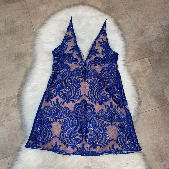 Free People Sequin Mini Dress - Picture 6 of 9